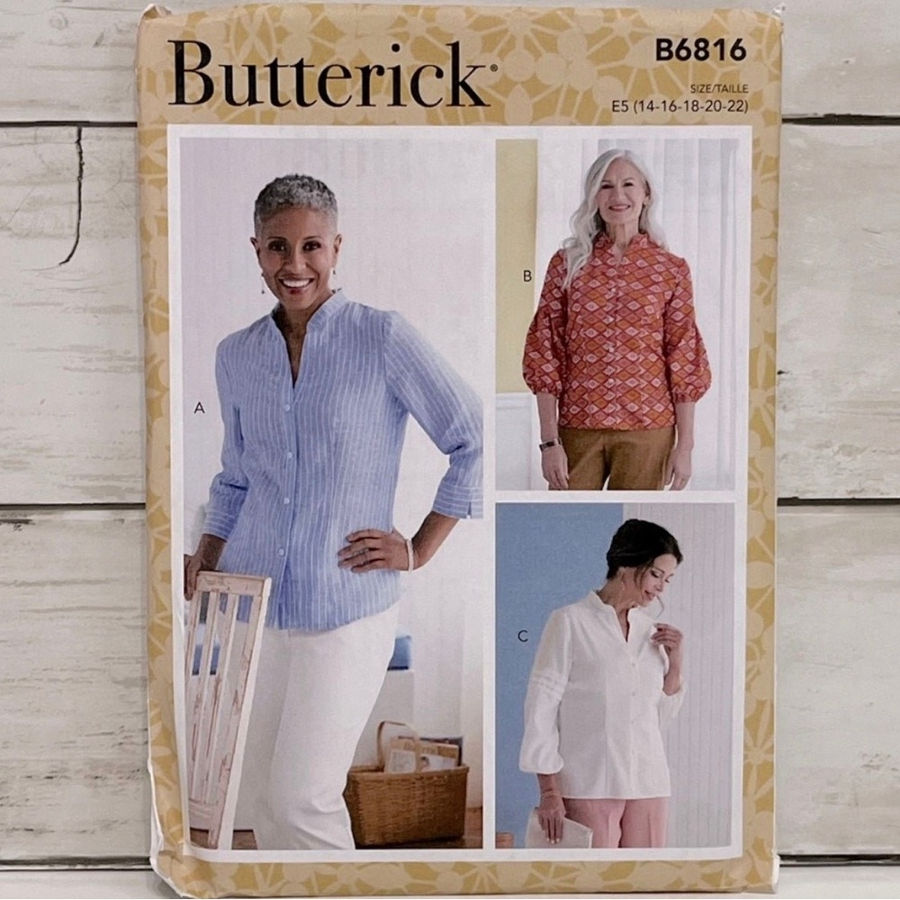 ⭐️5 for $25⭐️ Butterick B6816 Sewing Patterns PLUS SIZE UNCUT